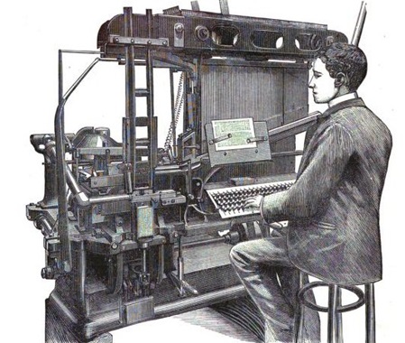 Linotype, frühe Version